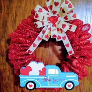 Mini Homemade Valentine's Wreath